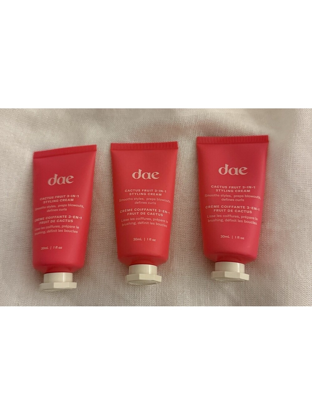 Dae Cactus Fruit 3-in-1 Styling Cream 1 oz 30ml Lot of 3 NEW Travel Size